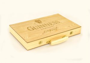 engraved guiness draught backgammon wholesale promotional gift