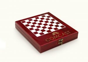 engraved comcast chess set wholesale promotional gift