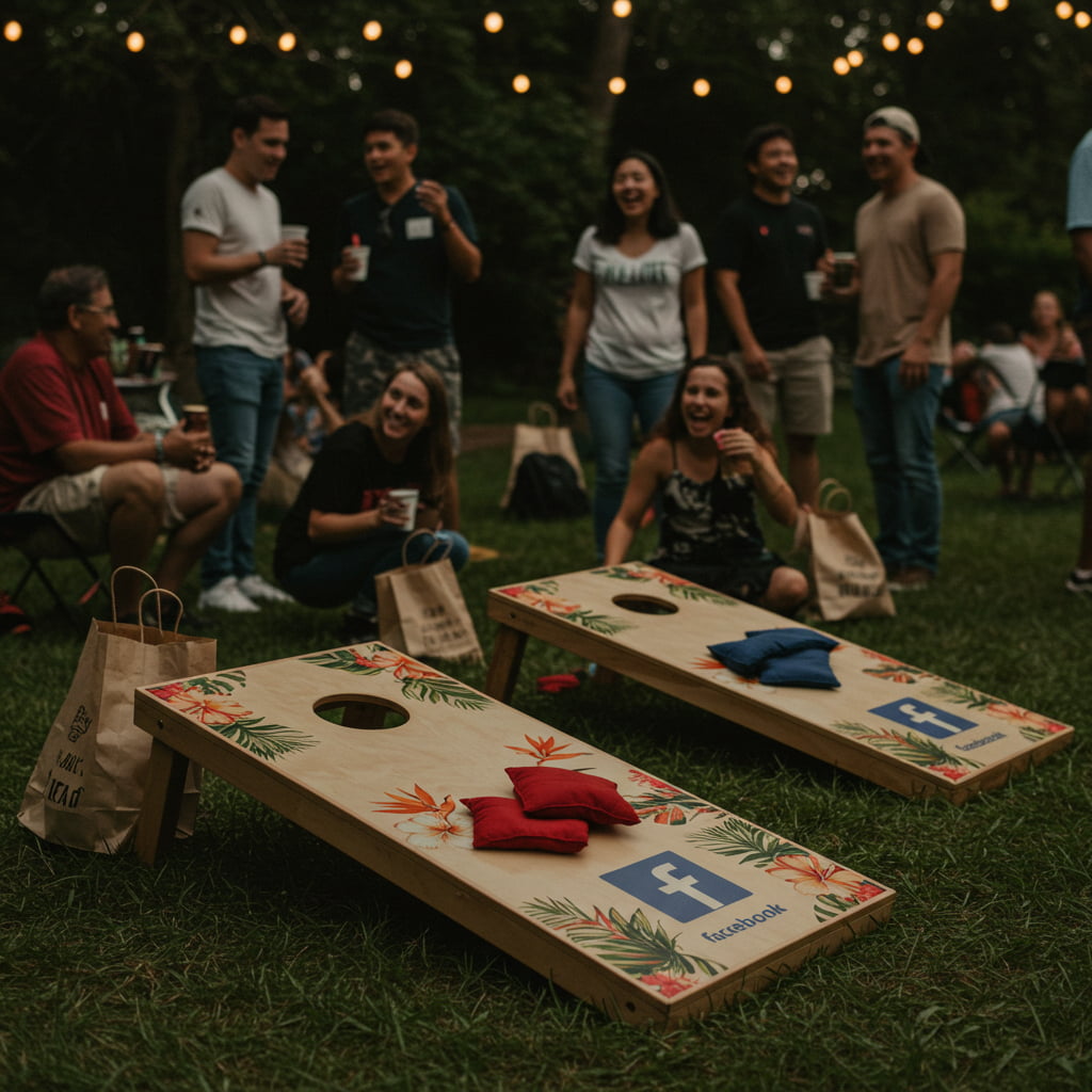 Branded Cornhole Set for Holiday Corporate Gifts