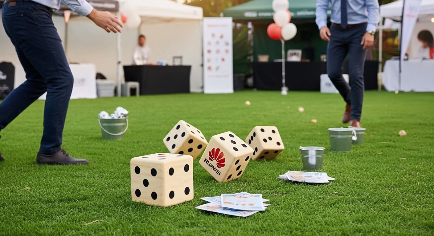 Lawn Dice promotional giveaway game