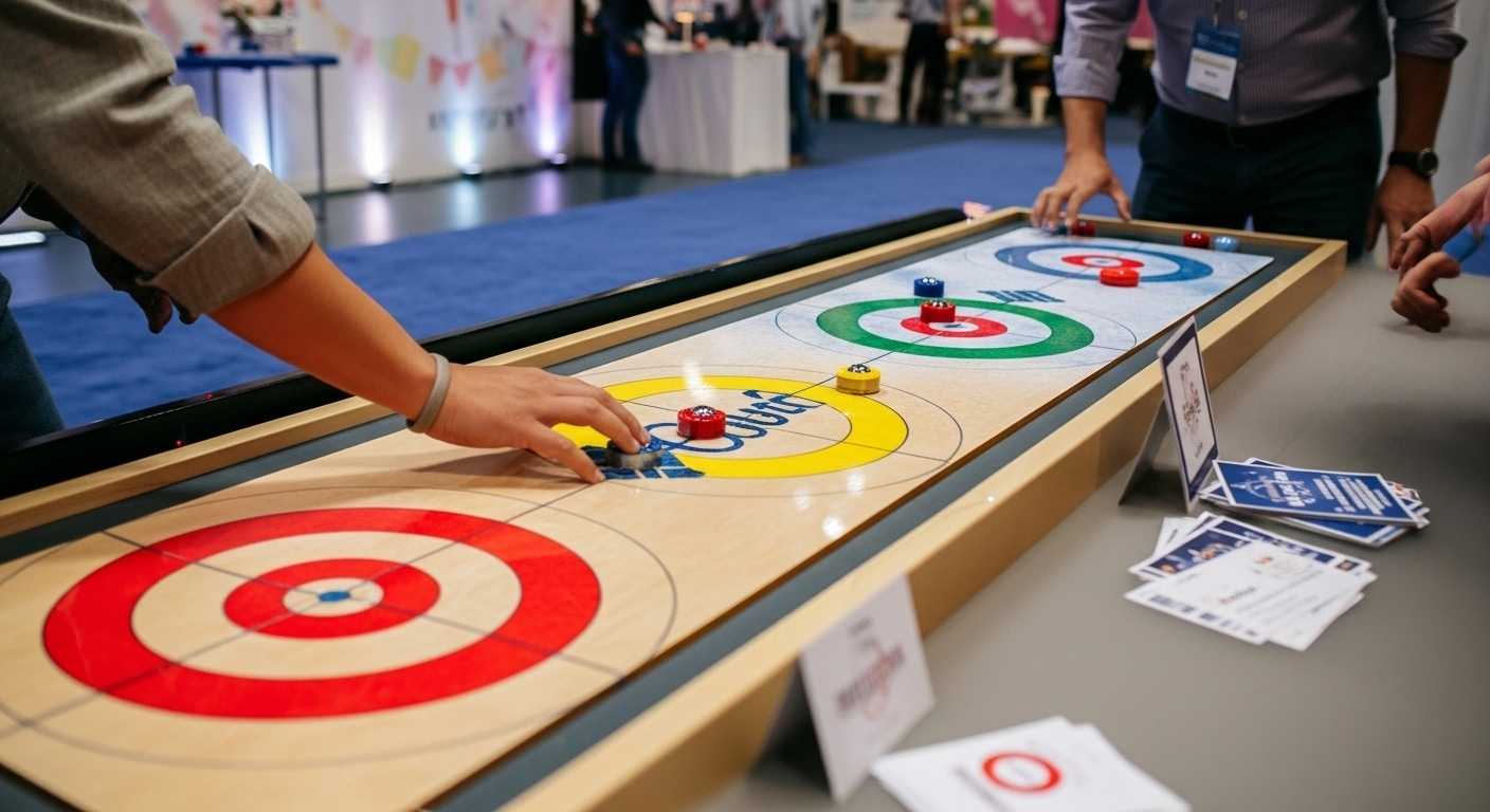 Shuffleboard promotional prize game