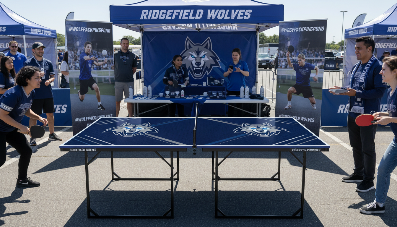 Branded Table Tennis Table for Sports Teams