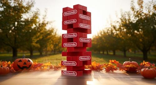 nintendo painted topple tower2