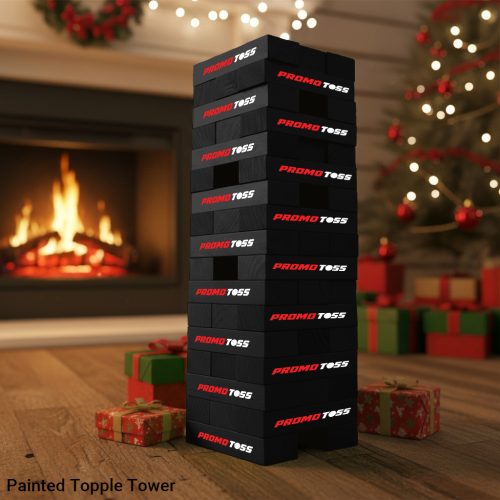 painted topple tower